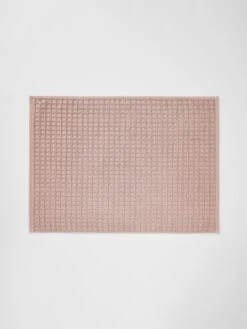 Waffle Bath Mat - Pink Clay
