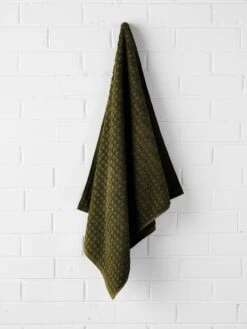 Waffle Bath Towel - Khaki