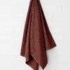 Waffle Bath Towel - Mahogany -Best Home waffle bath towel mahogany