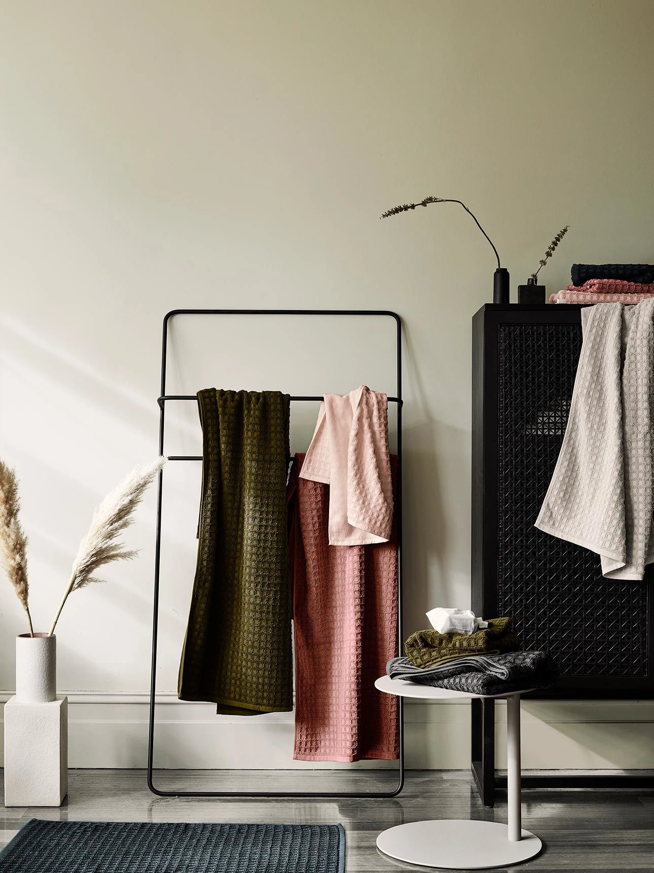 Waffle Bath Sheet - Slate 4 Waffle Bath Sheet - Slate - Image 2