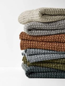 Waffle Bed Cover - Smoke 9 Waffle Bed Cover - Smoke -Best Home waffle bed cover stack 3 4