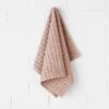 Waffle Hand Towel - Pink Clay -Best Home waffle hand towel clay