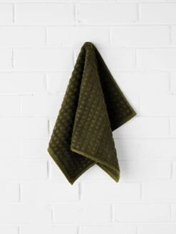 Waffle Hand Towel - Khaki