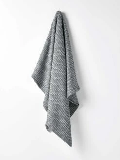 Waffle Throw - Dusty Blue