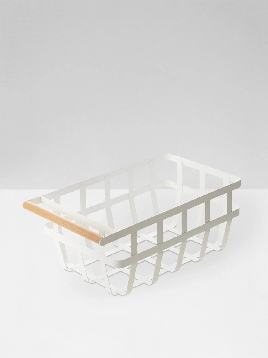 Yamazaki Tosca Single Handle Storage Basket 3 Yamazaki Tosca Single Handle Storage Basket