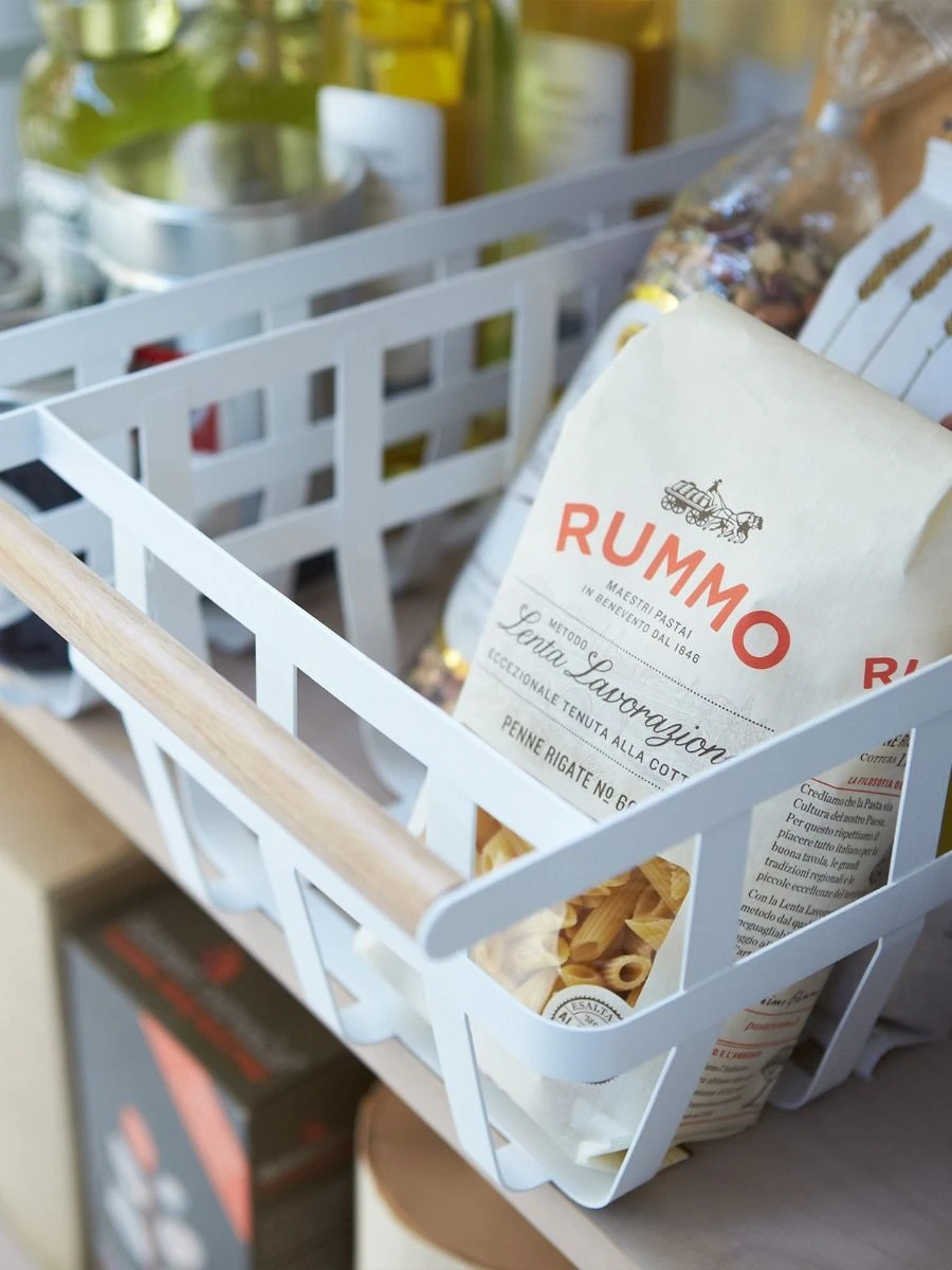 Yamazaki Tosca Single Handle Storage Basket 4 Yamazaki Tosca Single Handle Storage Basket - Image 2