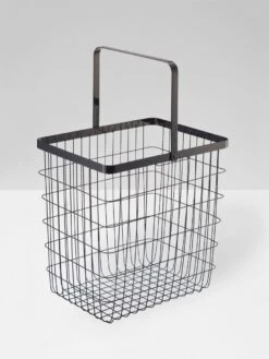 Yamazaki Tower Laundry Basket - Black